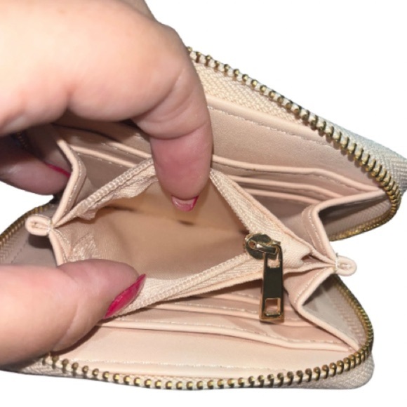 a. new day faux snakeskin print embossed zip around wallet, gold-tone hardware - Picture 7 of 8